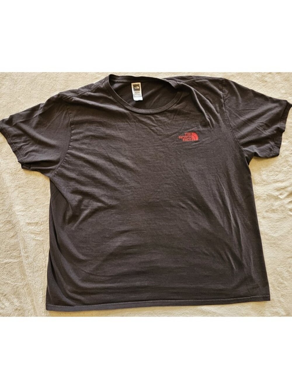 The North Face Gray T Shirt Pink Logo Men’s XXXLarge Tee